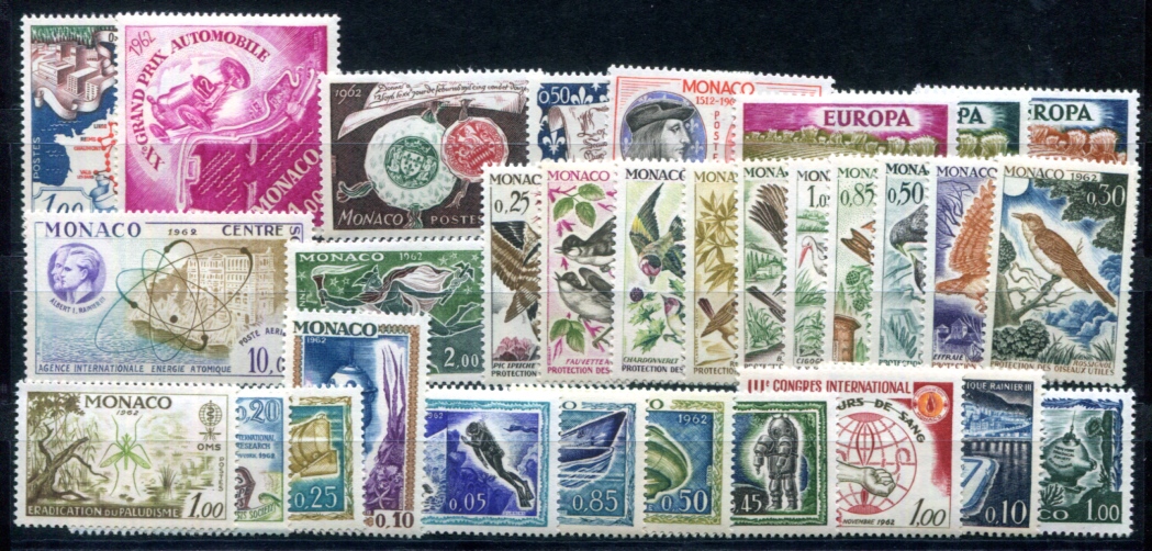 MONACO 1962 687-717 ** MNH FLAWLESS YEAR SET COMPLETE (00050 | eBay